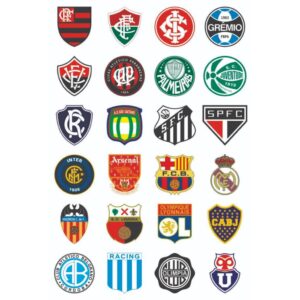 Escudos dos times que participam do campeonato brasileiro de futebol