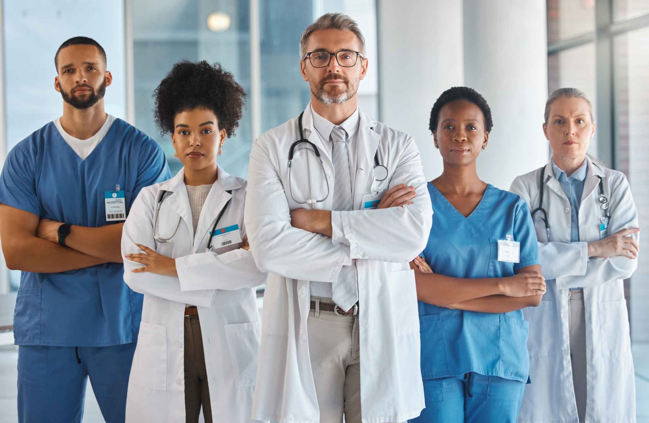 Equipe de médicos e enfermeiros do Hospital