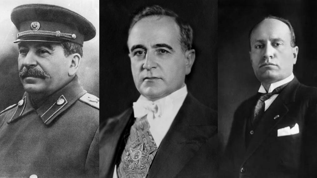 Stalin, Getulio, Mussolini. Presidentes memoráveis por suas políticas trabalhistas.